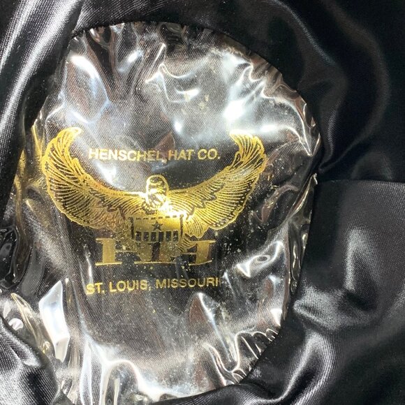 HENSCHEL Capone Derby Trilby Bowler Hat Burgundy Pure Wool Fabric Band SZ M USA - Picture 8 of 9